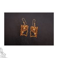 Floral Rectangle Earring